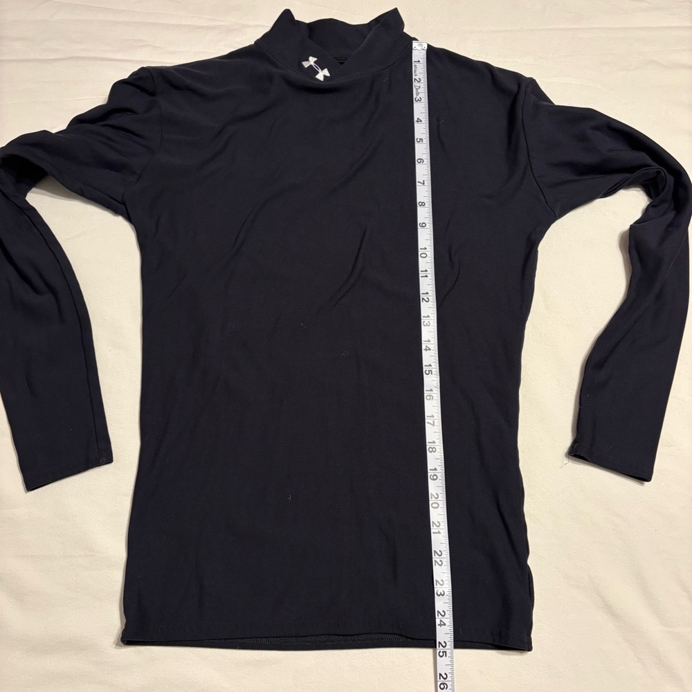 Under Armour Black Compression Mock Neck Long Sleeve - Picture 3 of 8